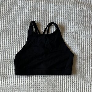 Lululemon High Neck Cross Back Black Women's Sports Bra